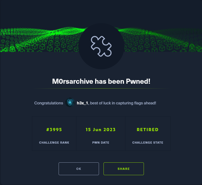 HTB m0rsarchive
