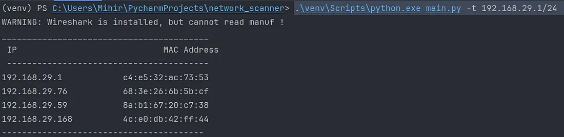 Network Scanner